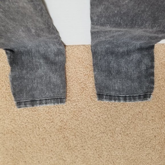 No Boundaries leggings Medium 7/9 acid wash elastic pull on waist jean style - Picture 13 of 15